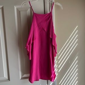 Pink off the shoulder top.  Great length. Fifteen 20 brand